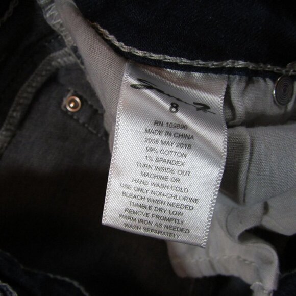 Seven Girl's Size 8 Star Patch Skinny Jeans - Picture 3 of 3